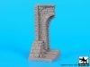 Black Dog D35072 Ruined entrance with stairs base 1/35